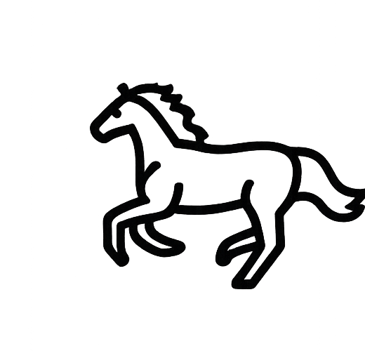 Running horse